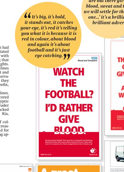 Give Blood ads
