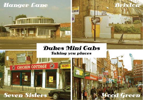 Taxi Postcard